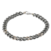 Gent Bracelet in 14k Gold with Diamonds