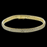 Gent Bracelet in 14k Gold with Diamonds