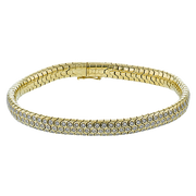 Gent Bracelet in 14k Gold with Diamonds