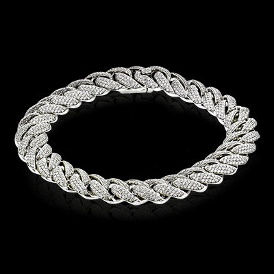 Gent Bracelet in 14k Gold with Diamonds