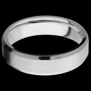 6 mm wide Beveled Cobalt Chrome band.