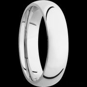 6 mm wide Domed Cobalt Chrome band.