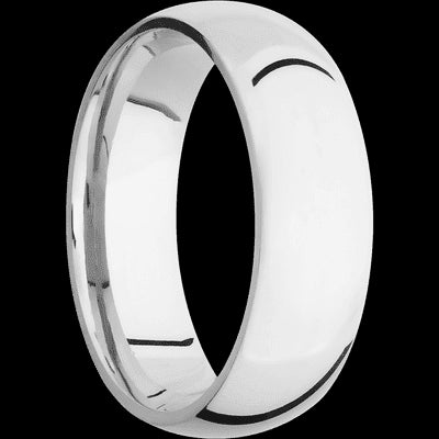 7 mm wide Domed Cobalt Chrome band.