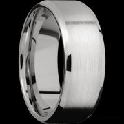 8 mm wide Beveled Cobalt Chrome band.