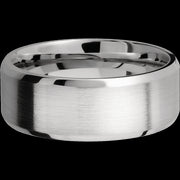 8 mm wide Beveled Cobalt Chrome band.
