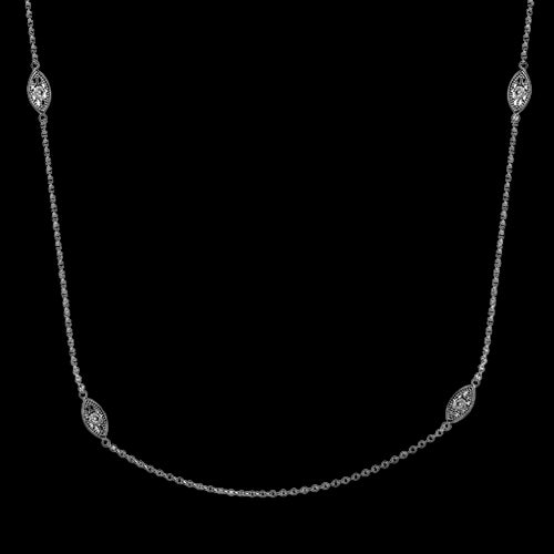 Necklace in 18k Gold with Diamonds
