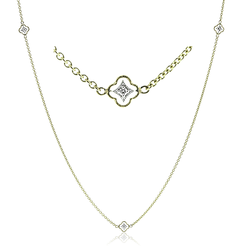 Necklace in 18k Gold with Diamonds