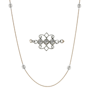 Necklace in 18k Gold with Diamonds