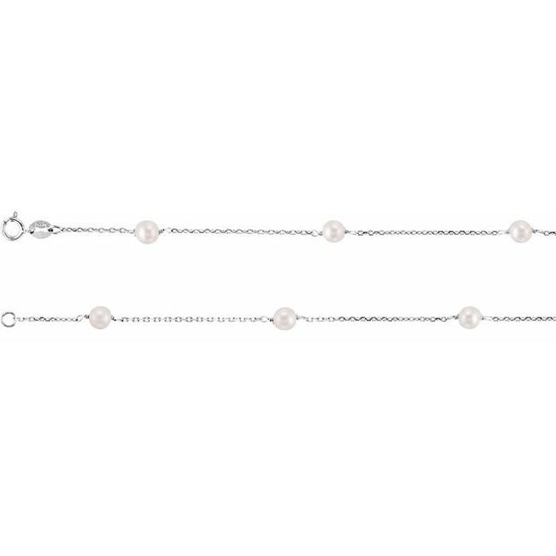 Pearl Station Necklace