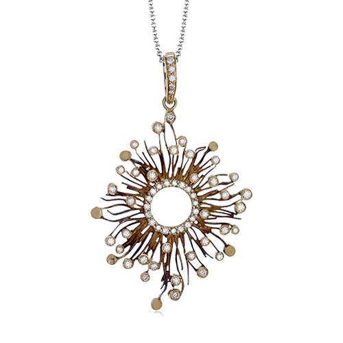 Pendant in 18k Gold with Diamonds