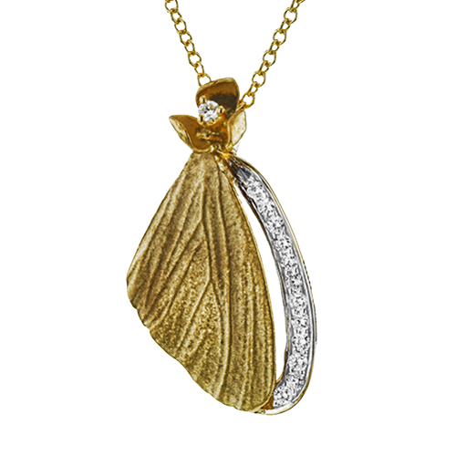 Pendant in 18k Gold with Diamonds