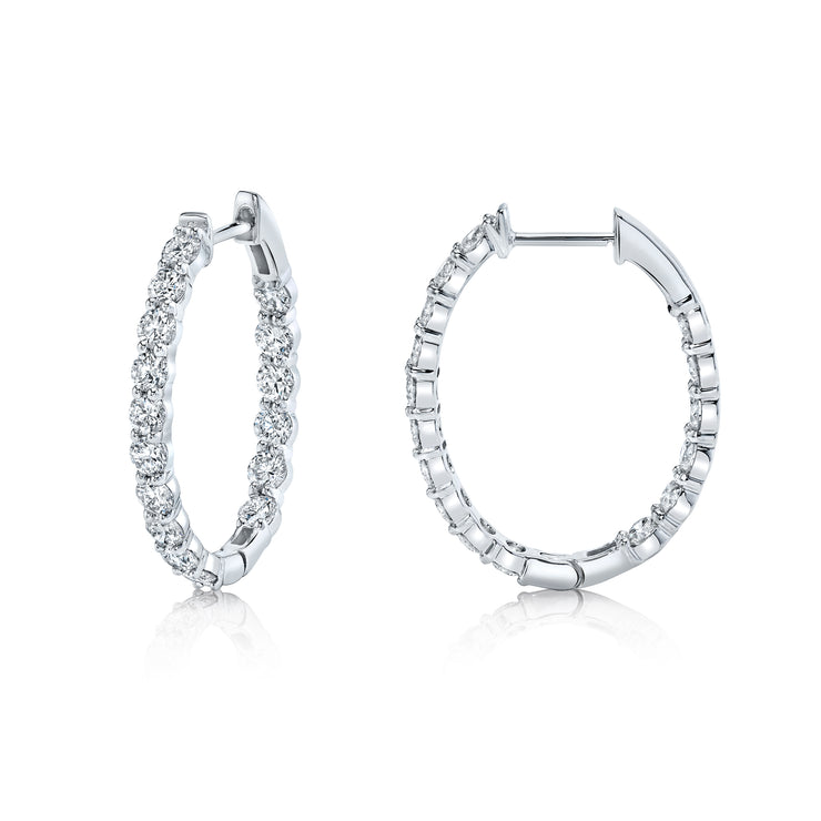 Uneek Timeless Collection Hoop Earrings