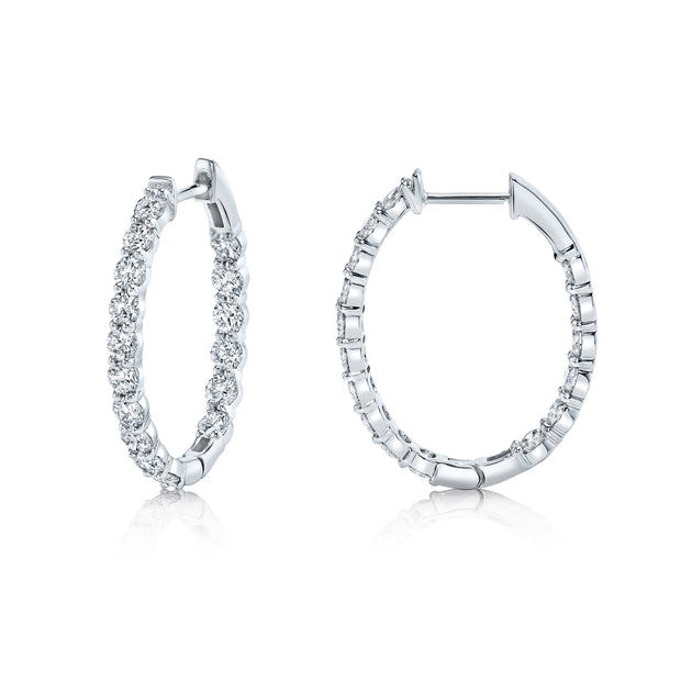 Uneek Timeless Collection Hoop Earrings