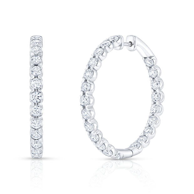 Uneek Signature Collection Hoop Earrings