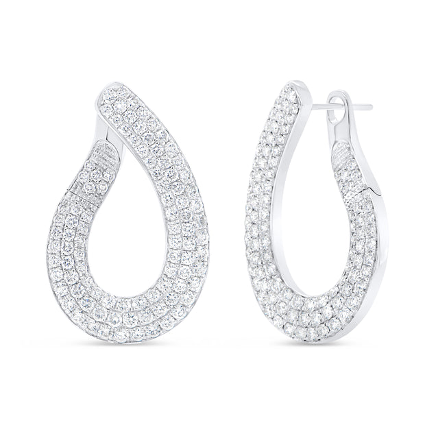 Uneek Gatsby Collection Hoop Earrings