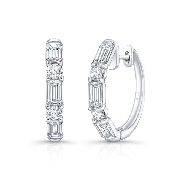 Uneek Timeless Collection Huggie Earrings