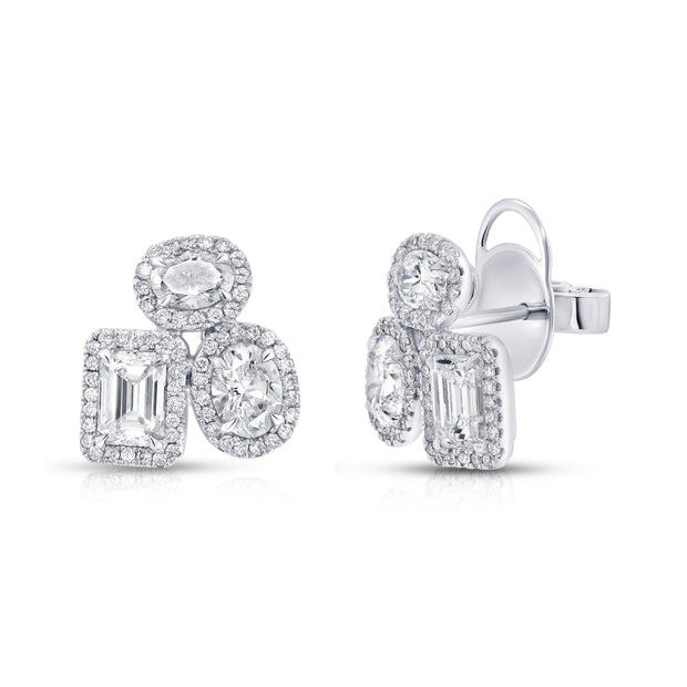 Uneek Signature Collection Diamond Stud Earrings