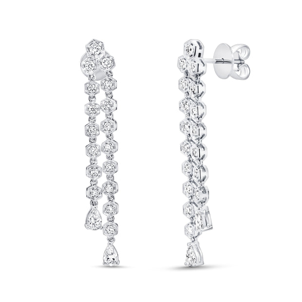 Uneek Gatsby Collection Dangle Earrings