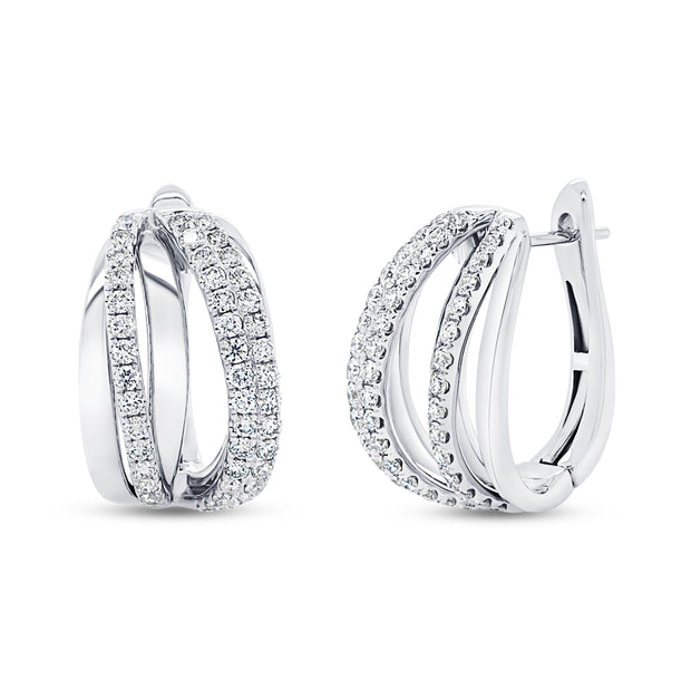 Uneek Timeless Collection Huggie Earrings