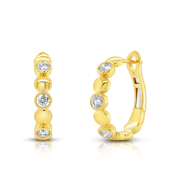 Uneek Alexandria Collection Hoop Earrings