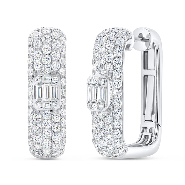 Uneek Gatsby Collection Huggie Earrings