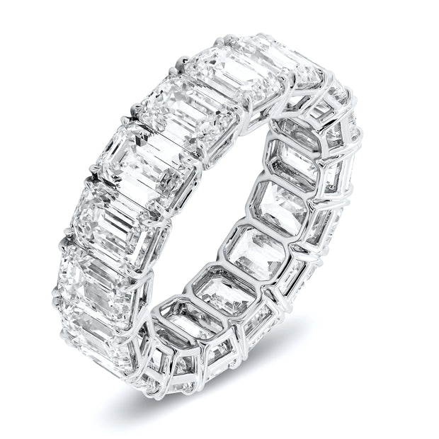 Uneek Eternity Collection 1-Row Emerald Cut Diamond Anniversary Ring
