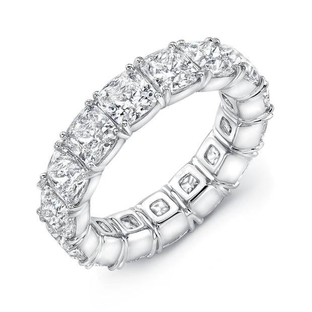 Uneek Eternity Collection 1-Row Cushion Cut Diamond Anniversary Ring