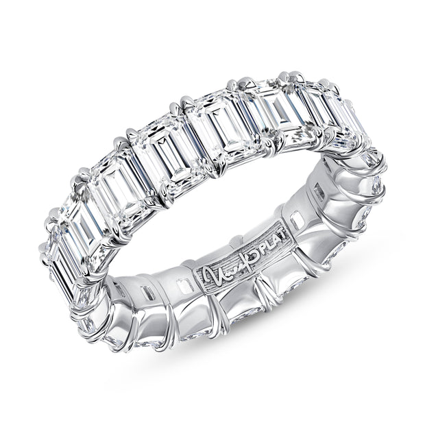 Uneek Eternity Collection 1-Row Emerald Cut Anniversary Ring