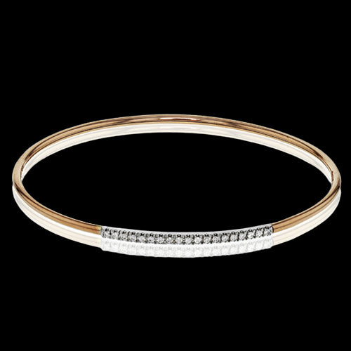 Bangle in 18k Gold with Diamonds