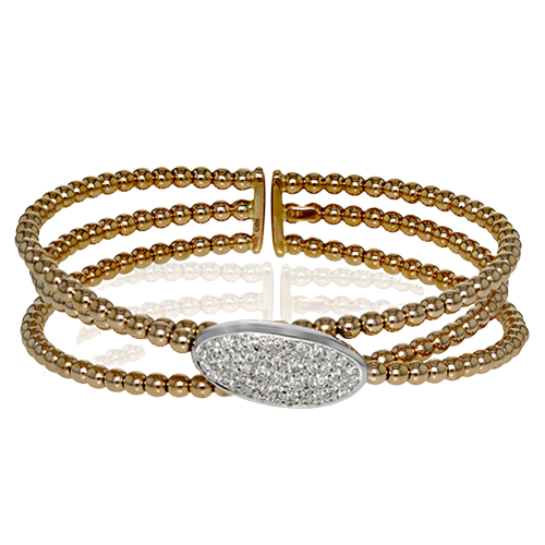 Bangle in 18k Gold with Diamonds