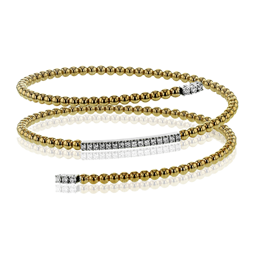 Bangle in 18k Gold with Diamonds