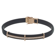 Gent Bracelet in 14k Gold with Diamonds