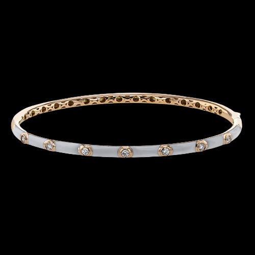 Bangle in 18k Gold with Diamonds