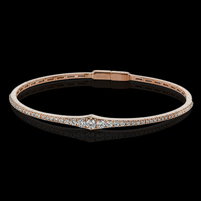 Bangle in 18k Gold with Diamonds