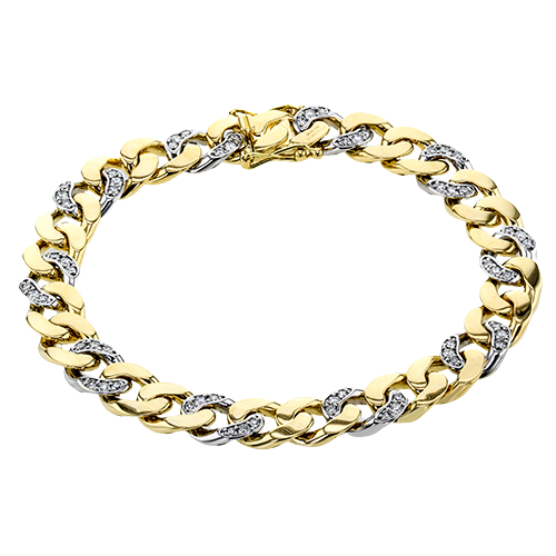 Gent Bracelet in 18k Gold with Diamonds