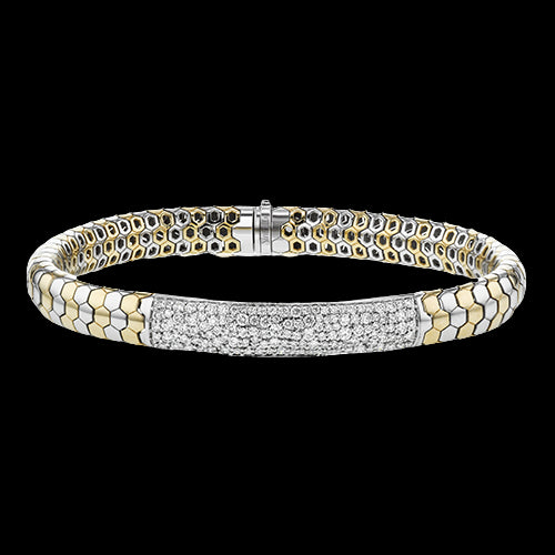Gent Bracelet in 14k Gold with Diamonds