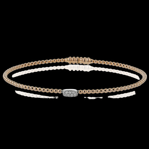 Bangle in 18k Gold with Diamonds
