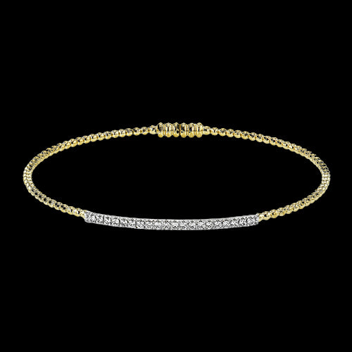 Bangle in 18k Gold with Diamonds