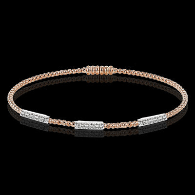Bangle in 18k Gold with Diamonds