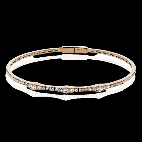 Bangle in 18k Gold with Diamonds