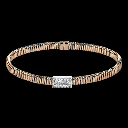 Bangle in 18k Gold with Diamonds