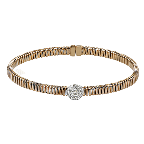 Bangle in 18k Gold with Diamonds