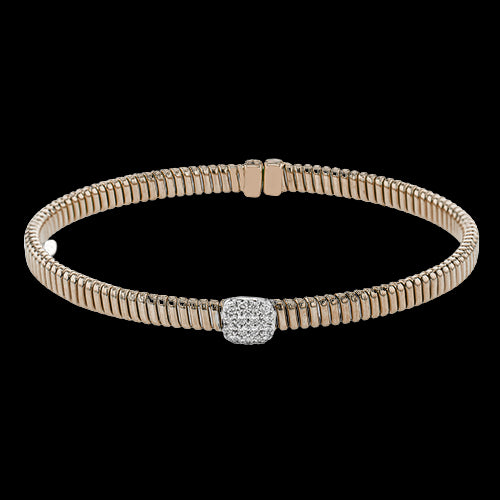 Bangle in 18k Gold with Diamonds