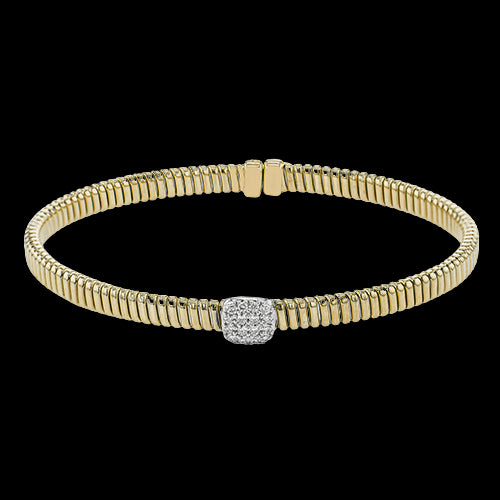 Bangle in 18k Gold with Diamonds