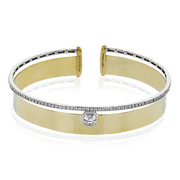 Bangle in 18k Gold with Diamonds
