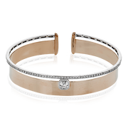 Bangle in 18k Gold with Diamonds