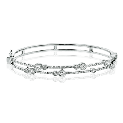 Bangle in 18k Gold with Diamonds