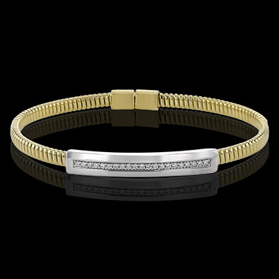 Bangle in 18k Gold with Diamonds