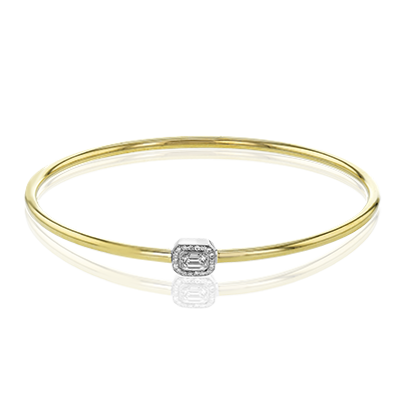 Bangle in 18k Gold with Diamonds