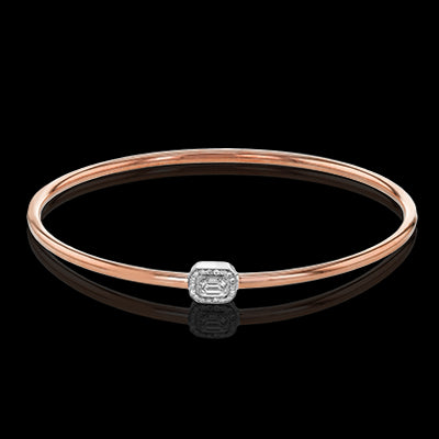 Bangle in 18k Gold with Diamonds